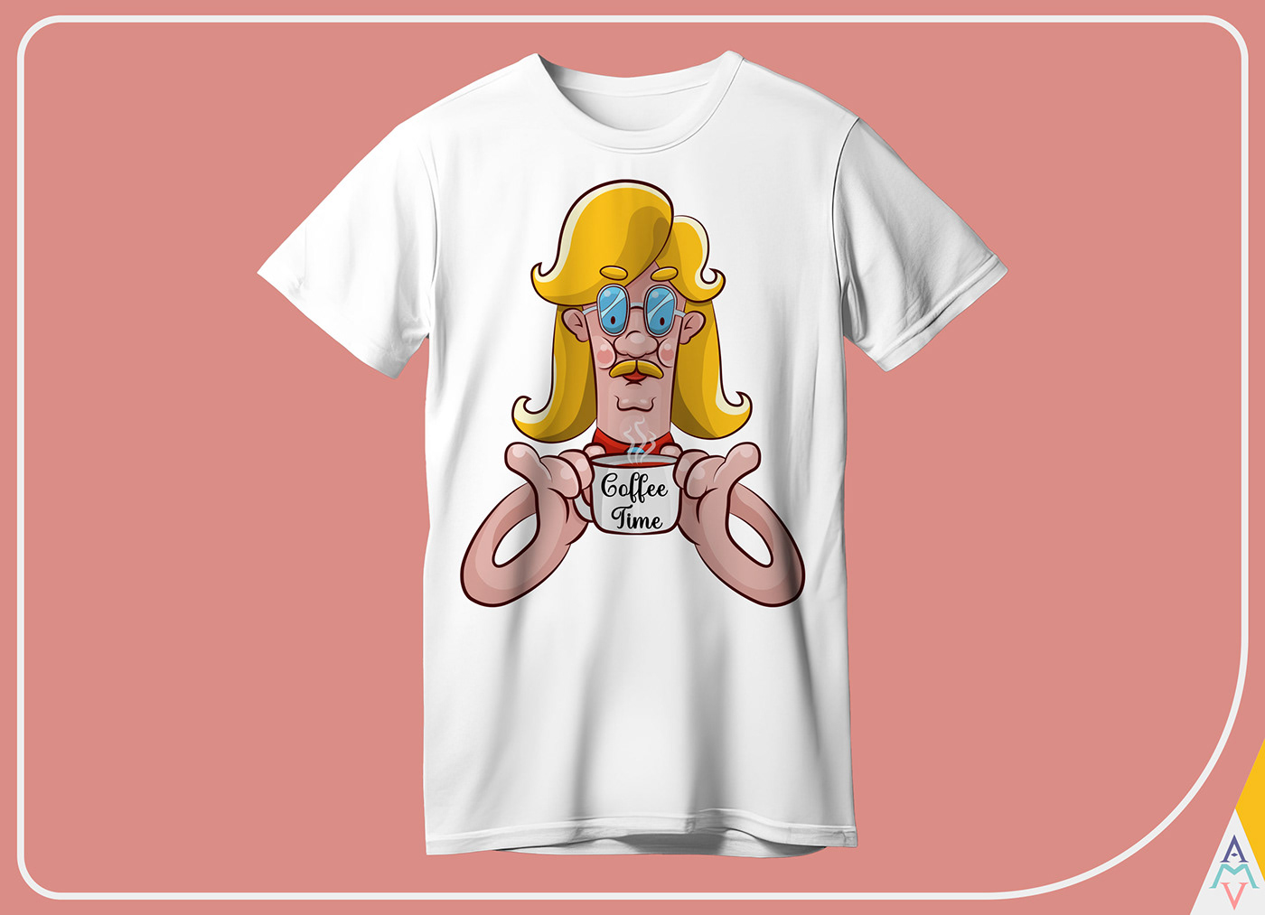 shirt t-shirt Tshirt Design Coffee artwork cartoon Character design  digital illustration vector Digital Art 