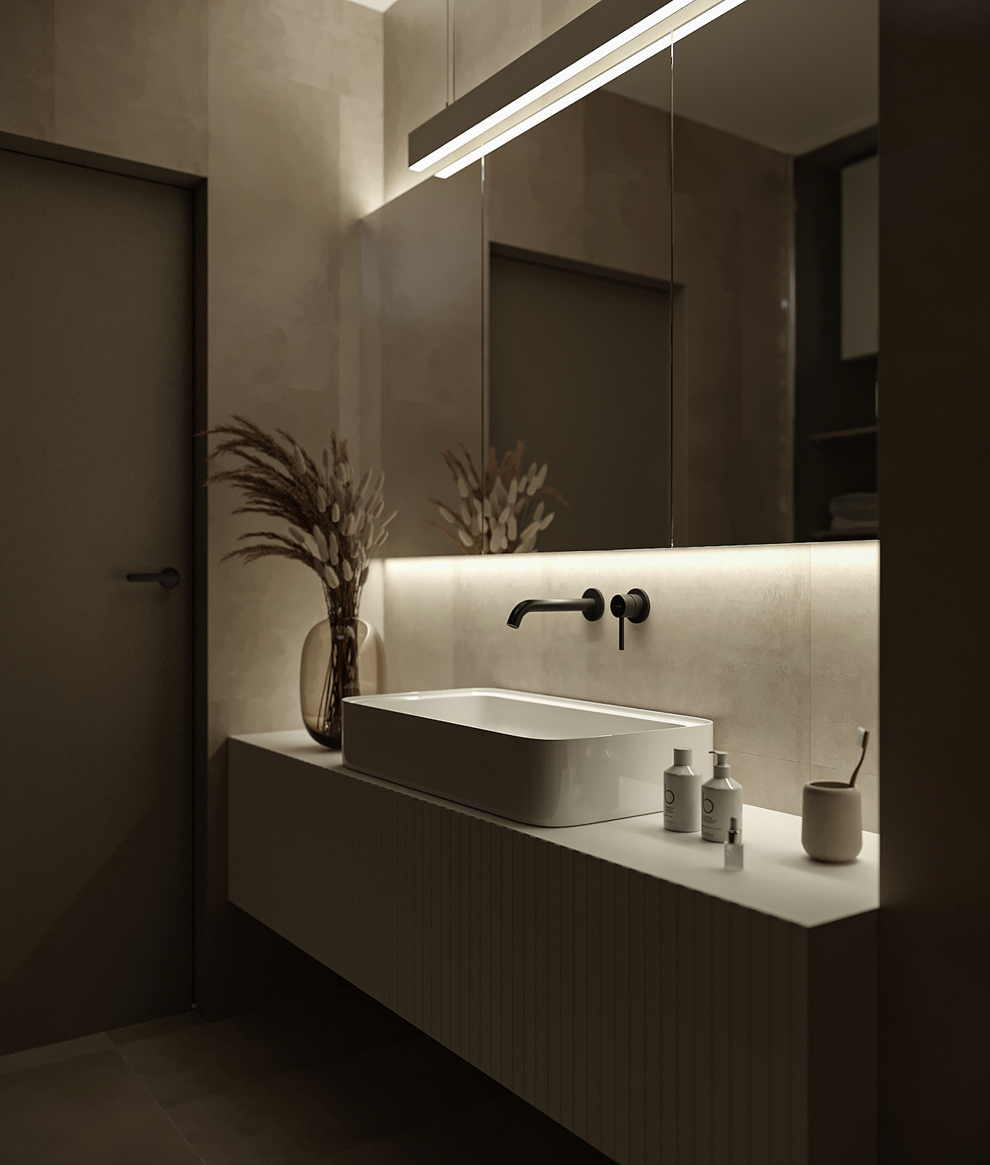 corona interior design  Interior visualization 3D modern minimalist 3ds max CGI