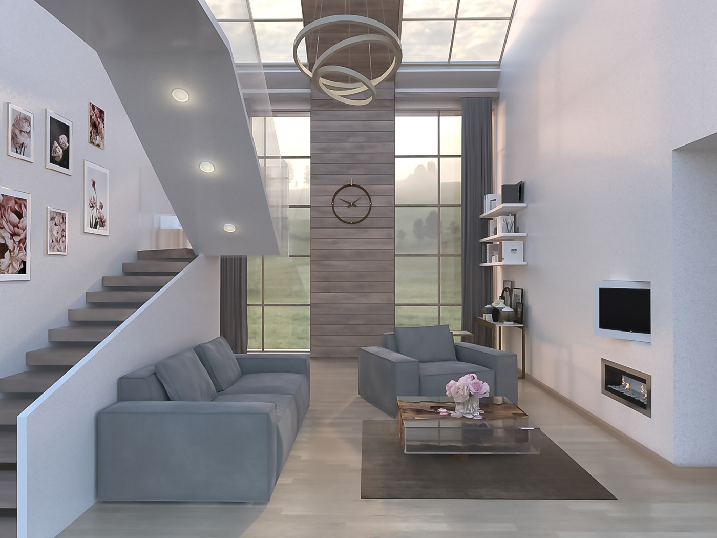 Living room on Behance