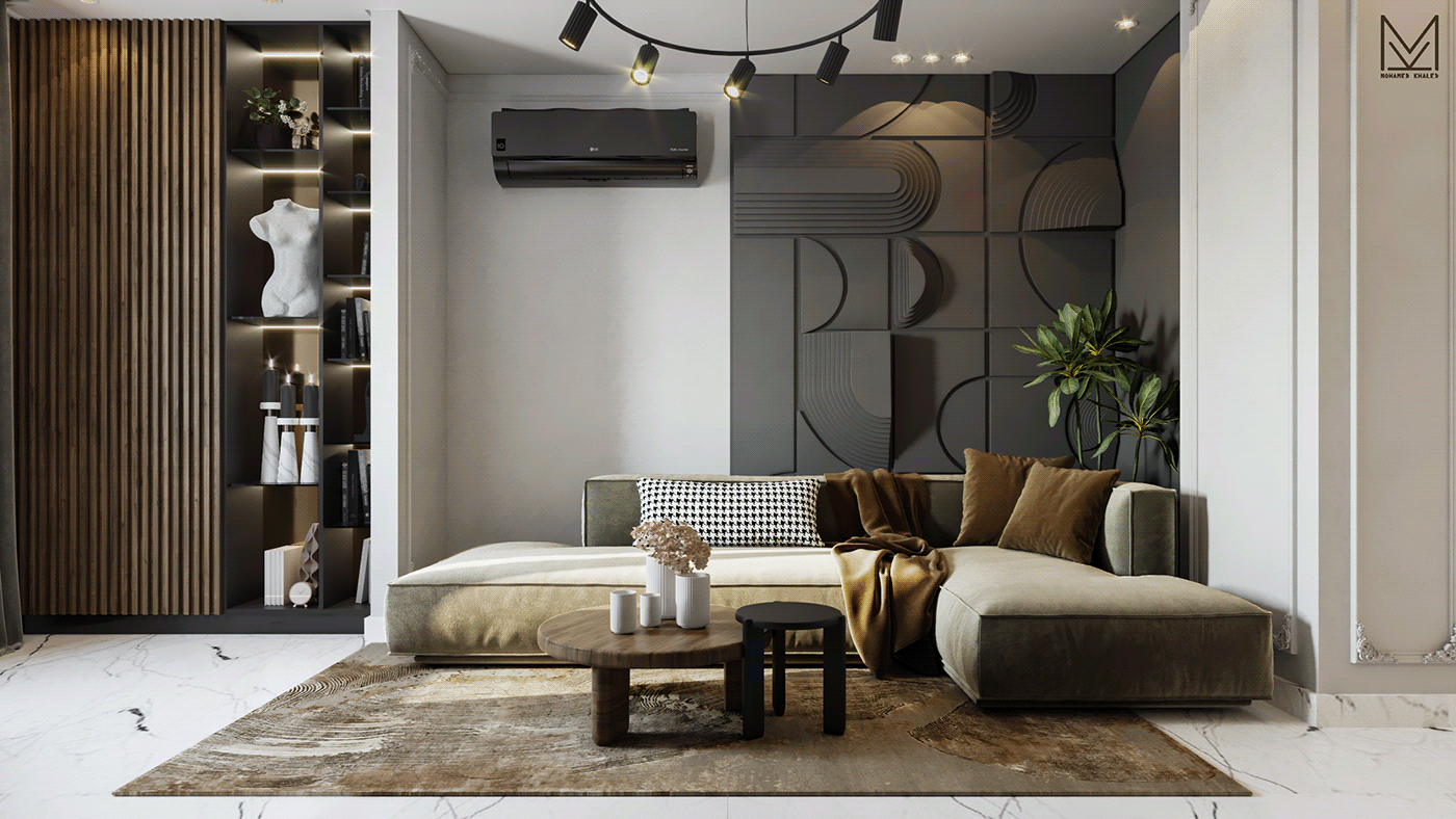 serenity reception living room design dining luxury Luxury Design apartment visualization