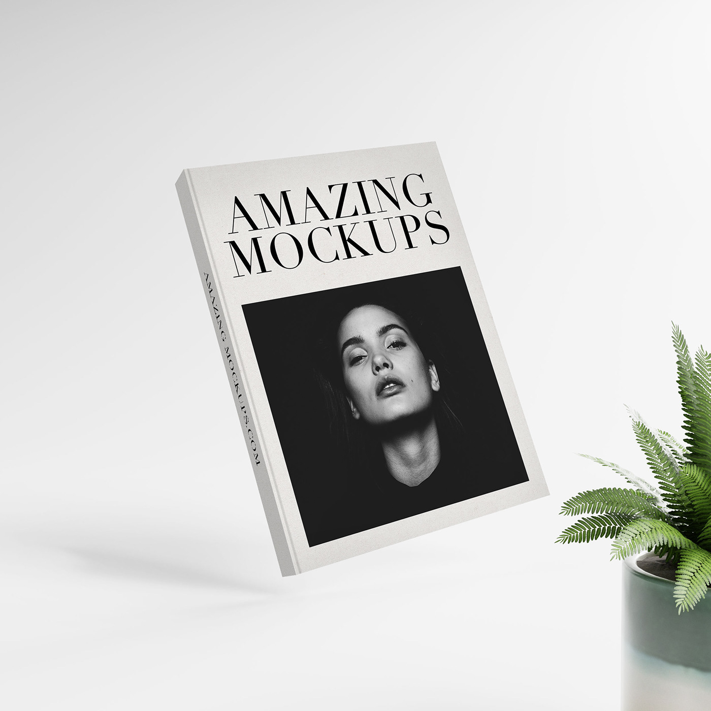 book download free freebie hardcover minimalistic Mockup modern White
