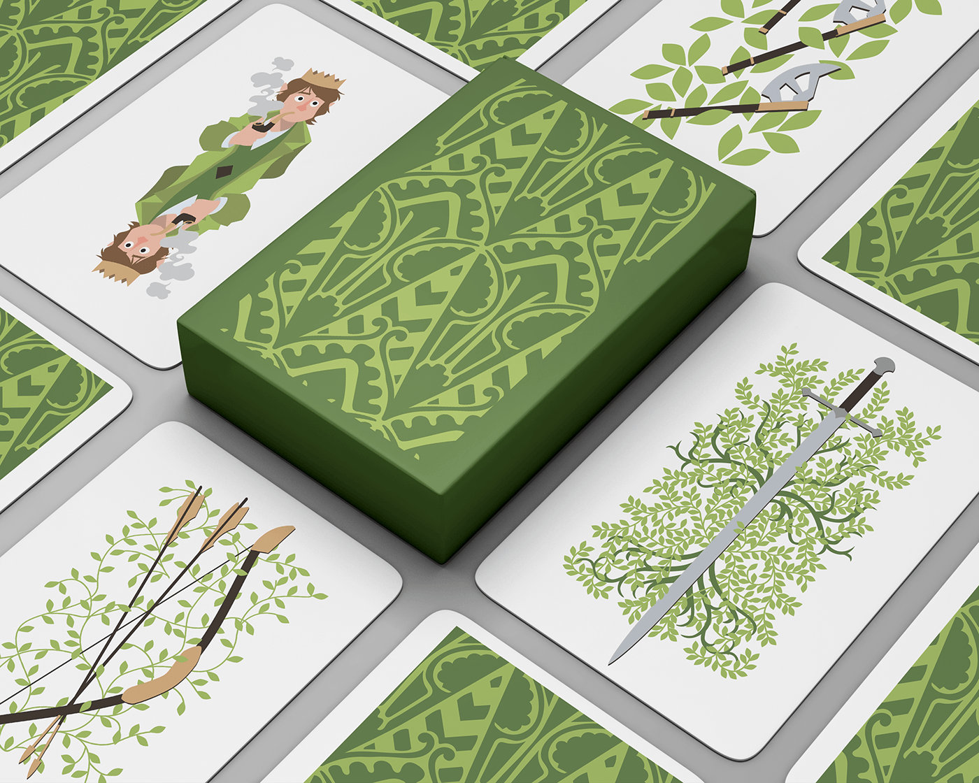 Playing Cards deck Tolkien ILLUSTRATION  Lo Hobbit Lord of the rings
