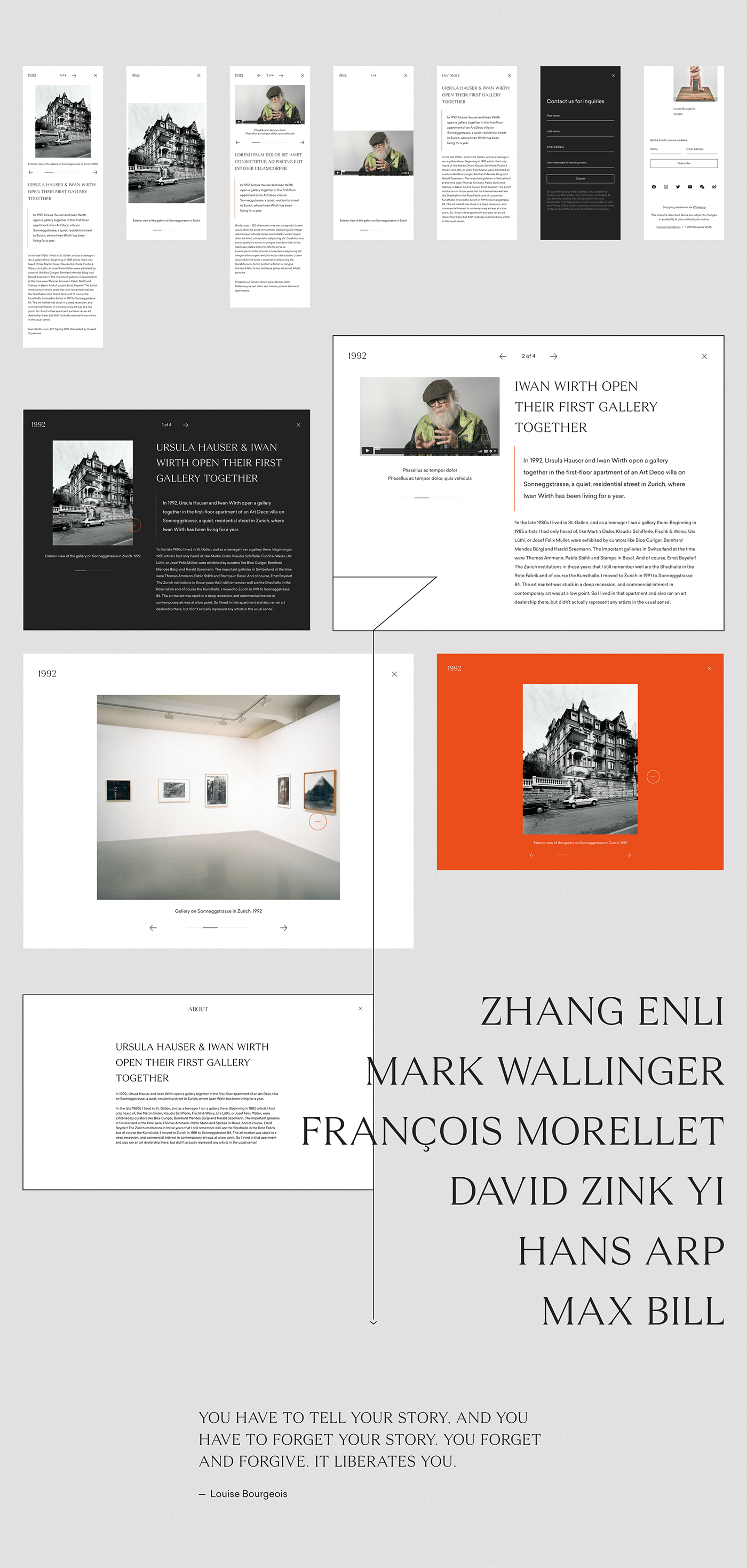 art gallery modern Web Design 