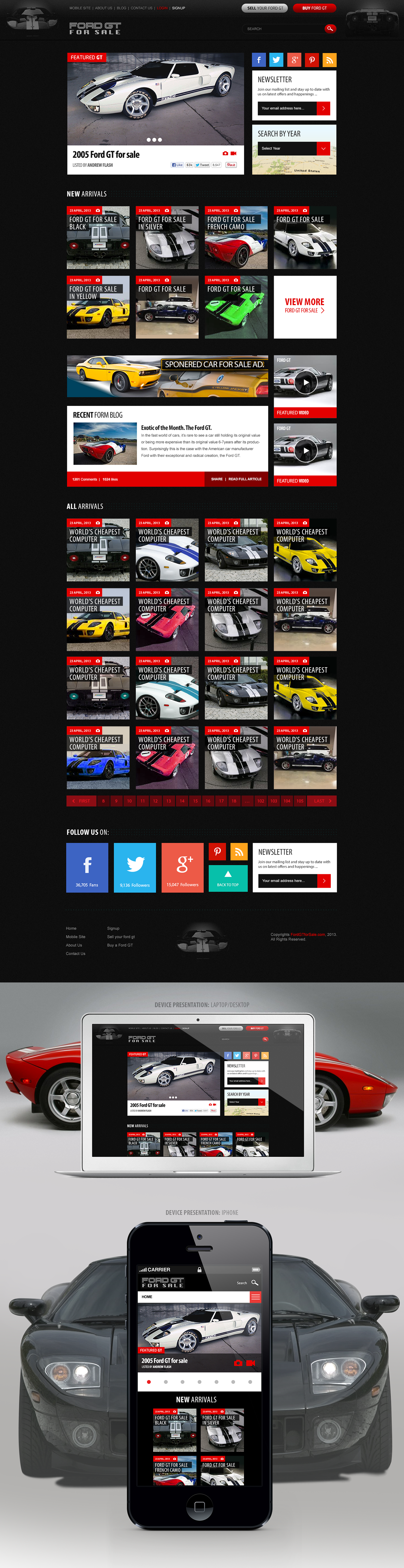 Website Interface user experience HTML 5 jquery mod year 2015