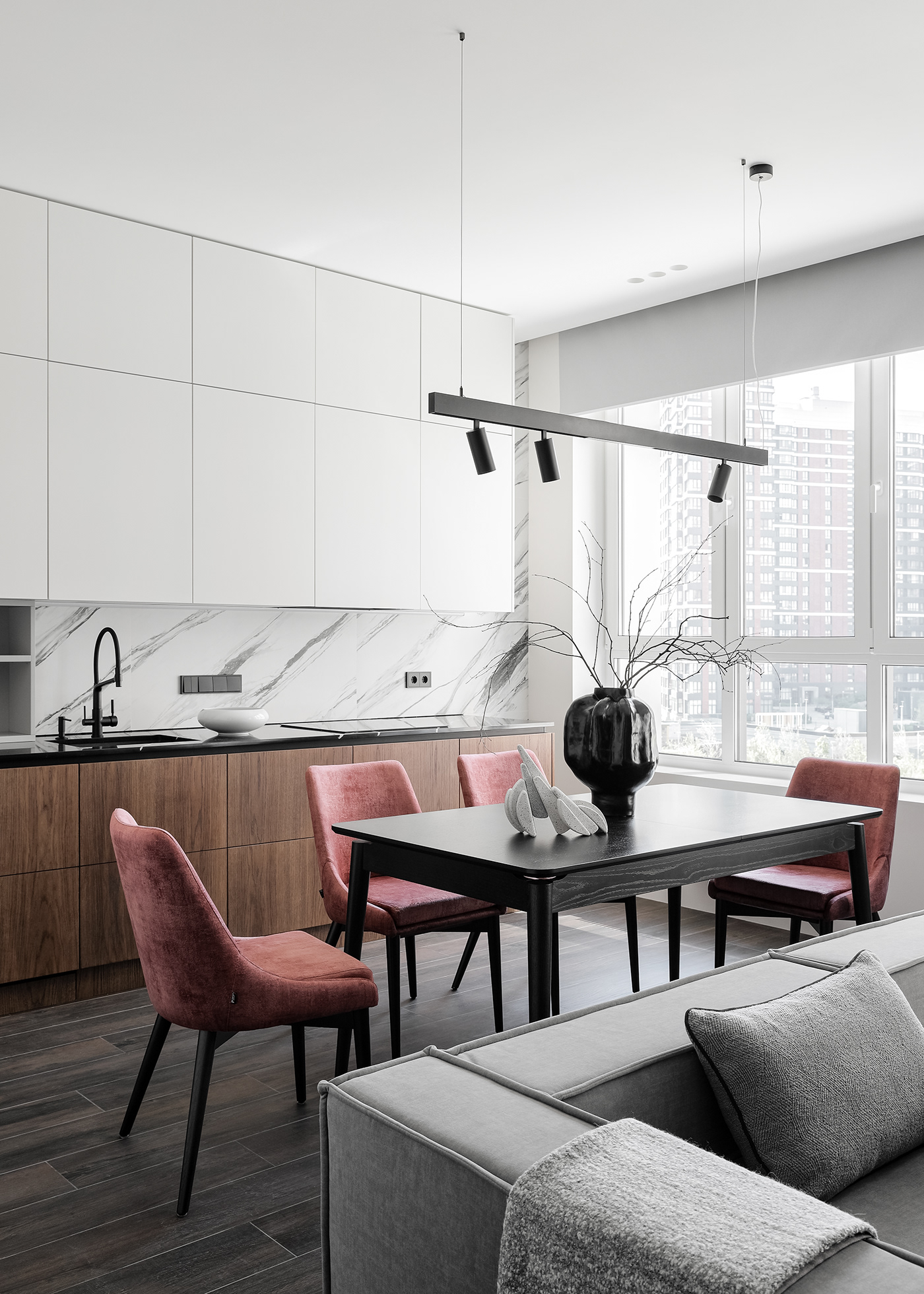 architecture black and white design furniture Interior midcentury minimal modern Photography  wood