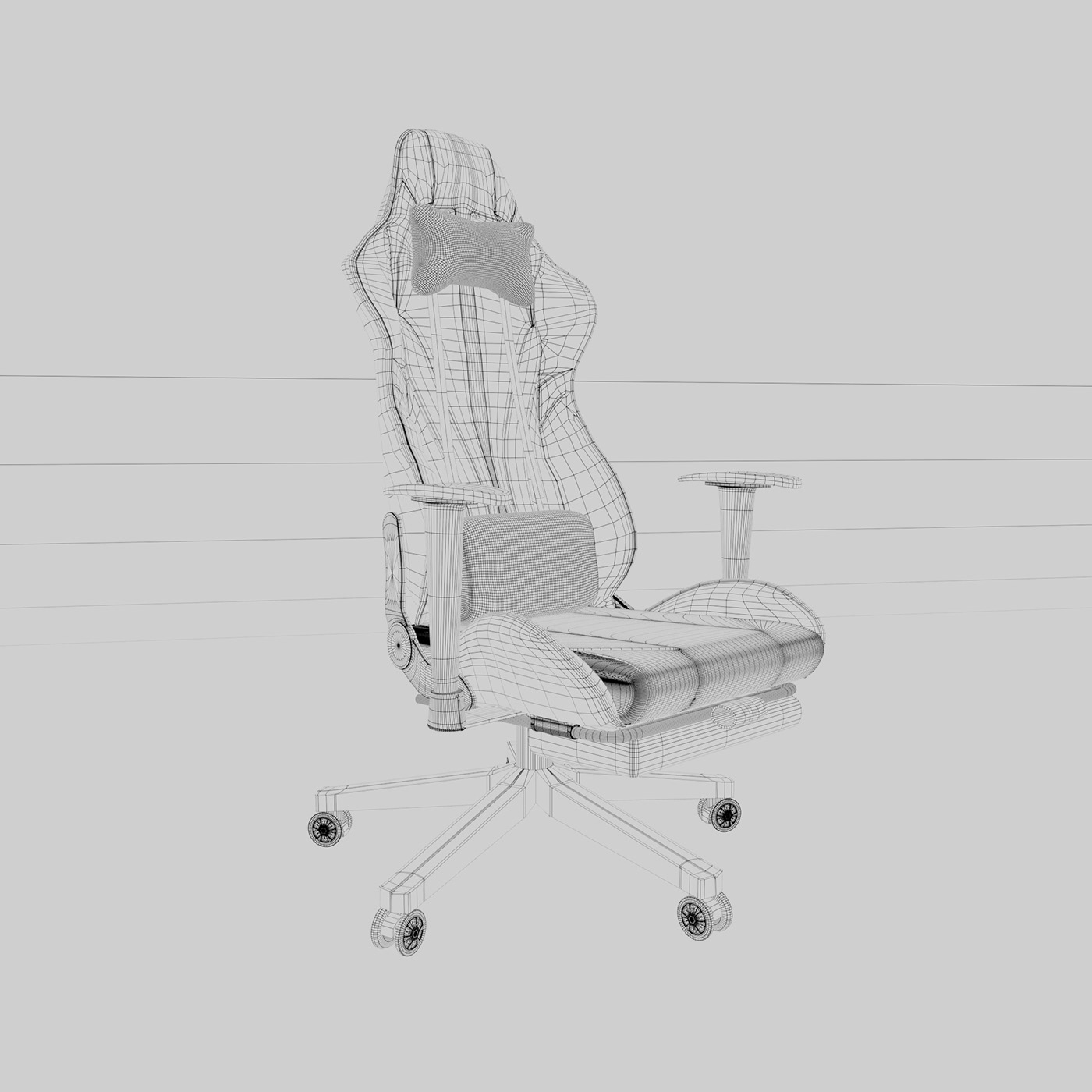 3D Render interior design  modern 3dmodeling 3dart CGI Maya modeling gamingchair
