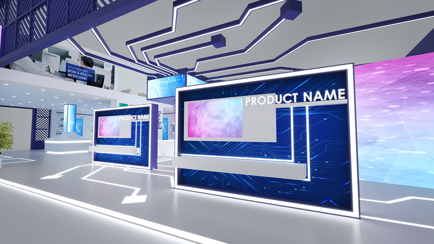 3D booth design Exhibition  Exhibition Design  expo Render Stand visualization vray