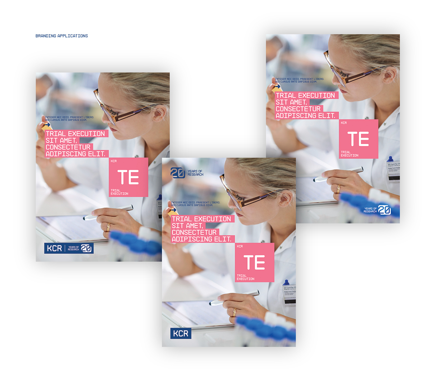 anniversary identity corporate logo branding  Web Design  graphic design  Health life science Clinical trials