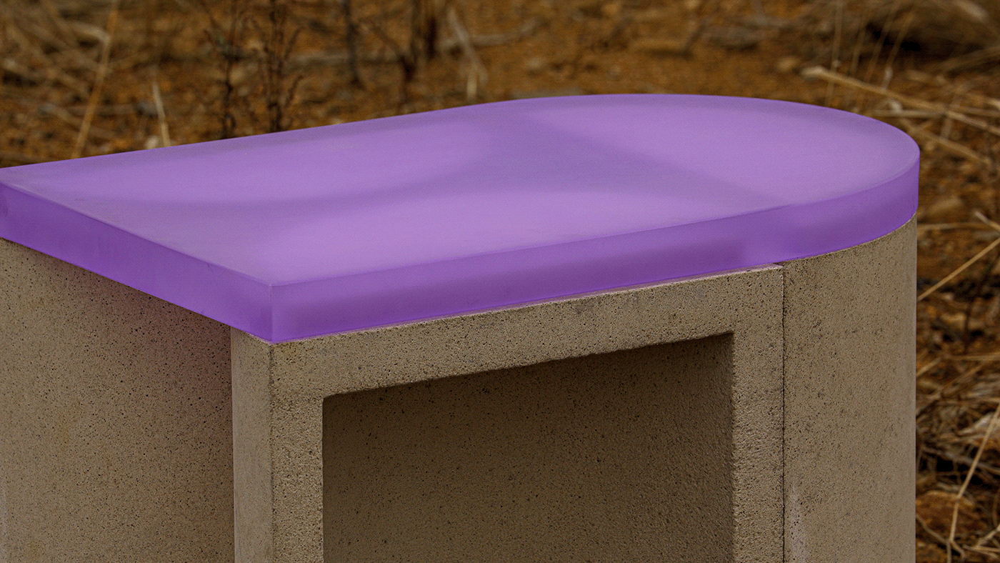 furniture industrial design  product design  stool 산업디자인 module acrylic branding  concrete craft