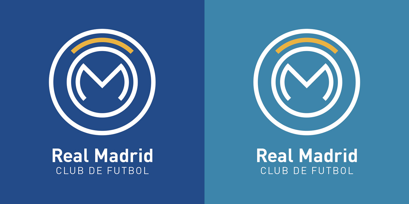 brand branding  logo football Real Madrid merchandise marketing   sport crest RESTYLING