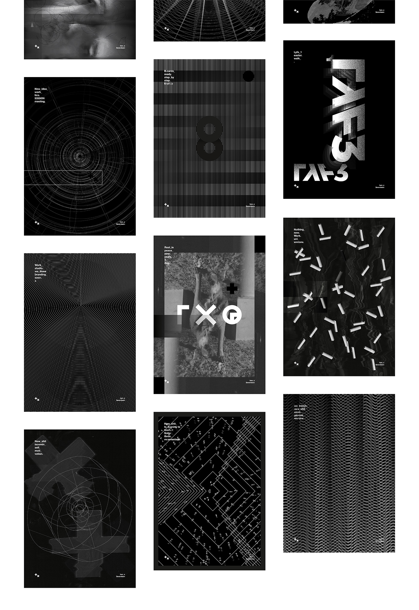 poster art Black&white branding  Layout scan photos artwork