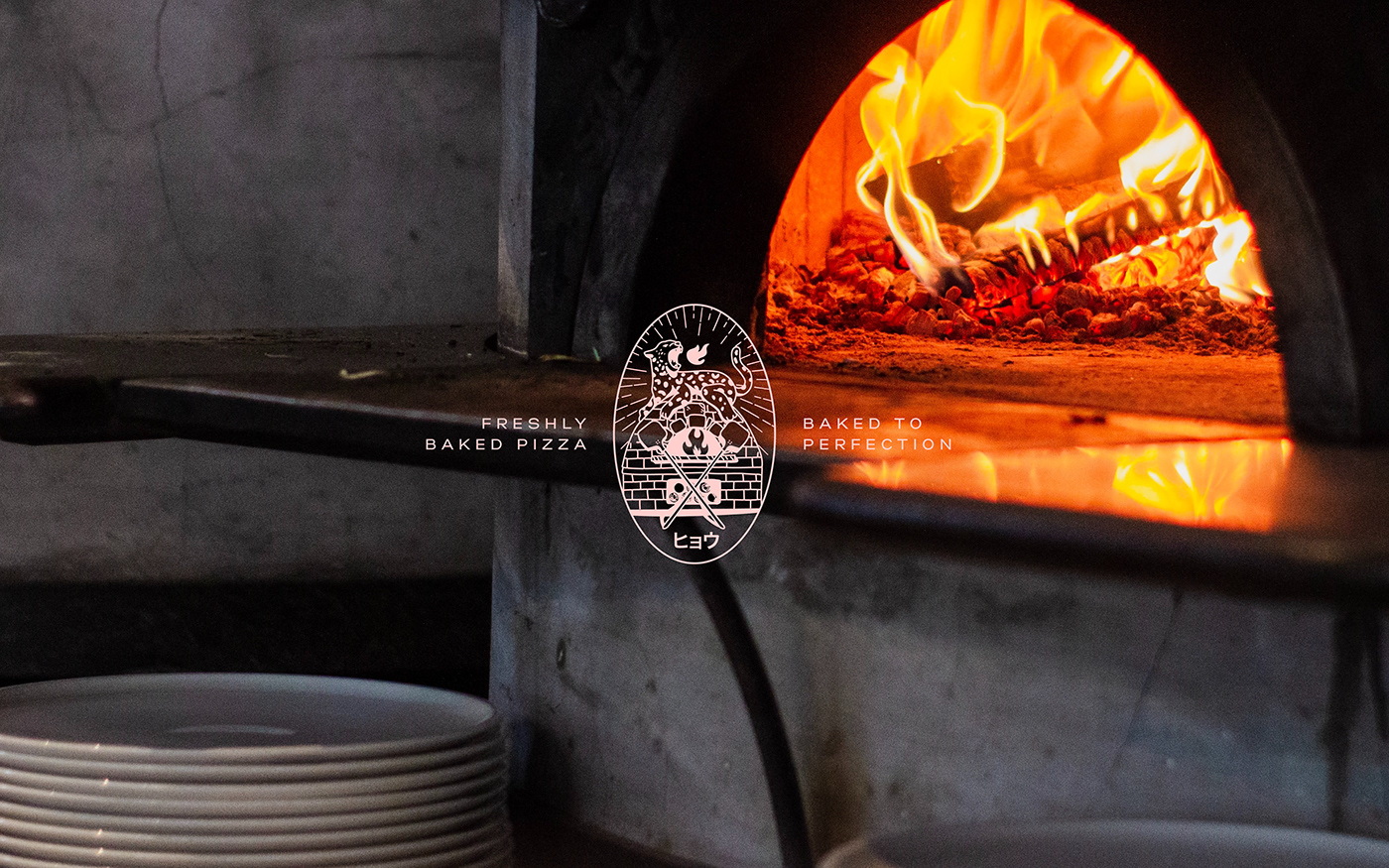 artwork branding  identity ILLUSTRATION  Pizza tokyo Typeface wordmark Guadalajara mexico