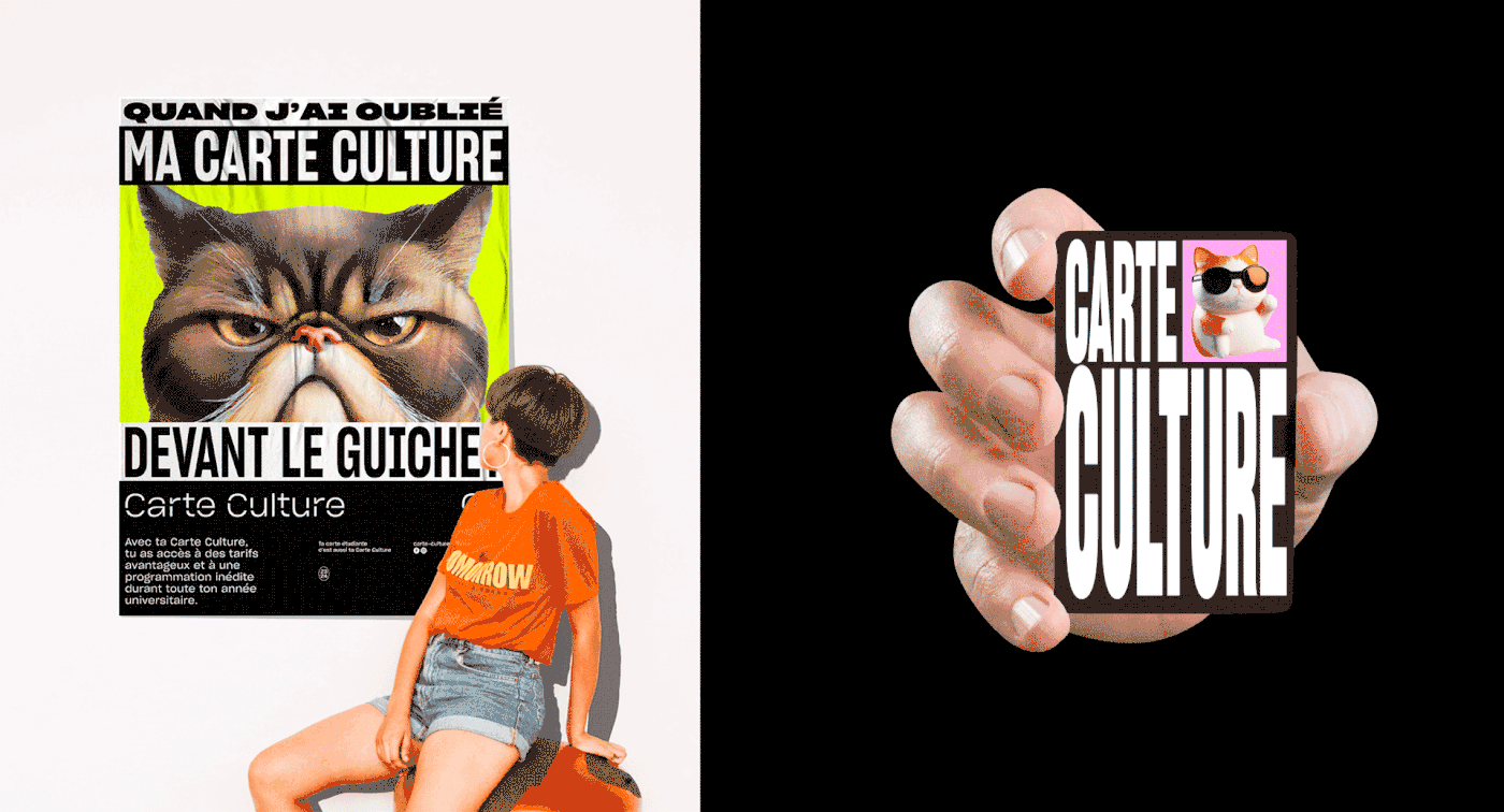 campaign poster midjourney Meme Cat typography   typographicposter motiondesign brand identity free