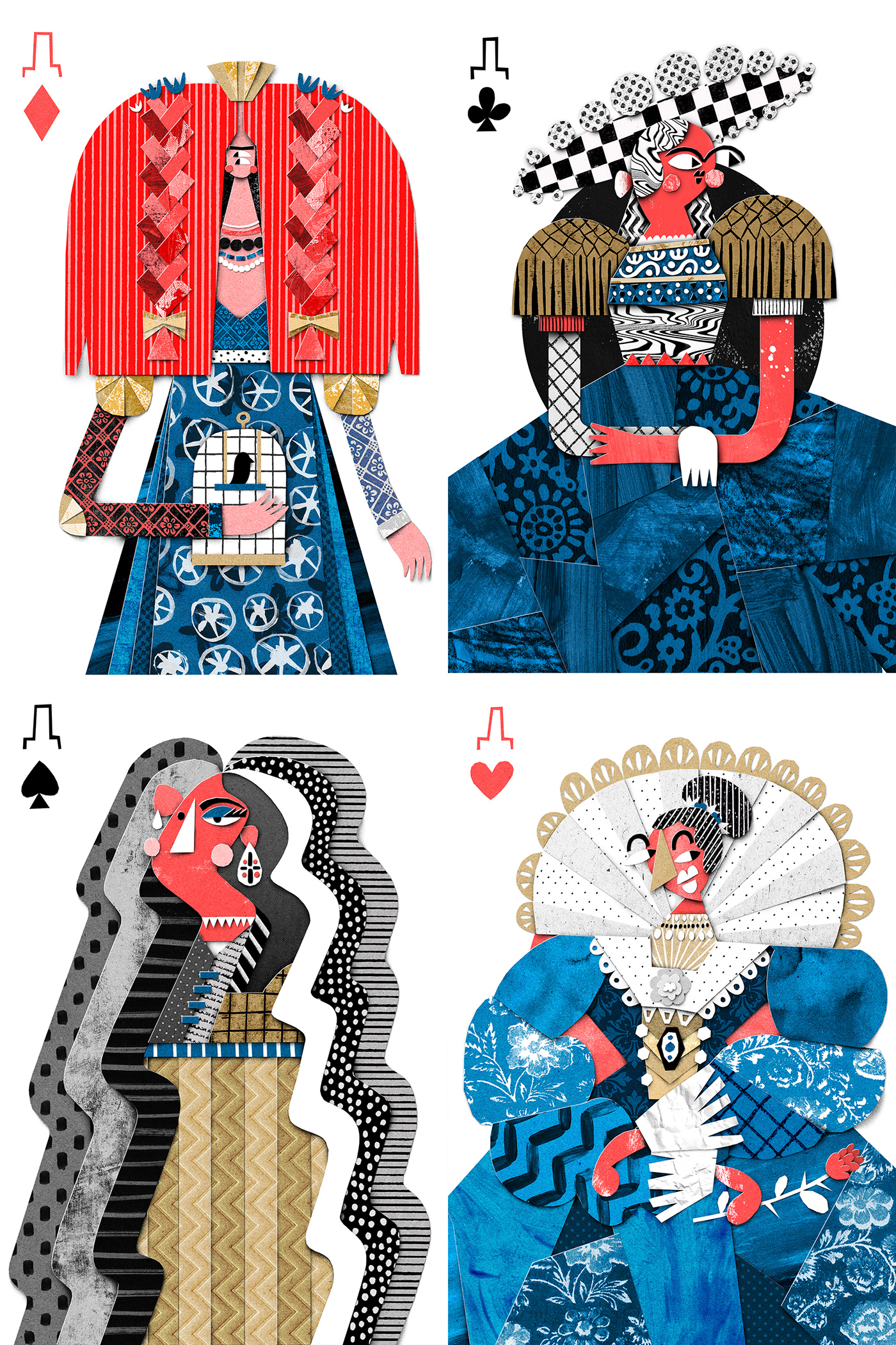 ILLUSTRATION  Illustrator Graphic Designer merch design Playing Cards Character design  digital illustration Procreate Digital Art 