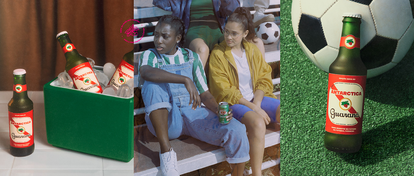 ads design design gráfico Direção de arte feminino futebol identidade visual publicidade Retro digital