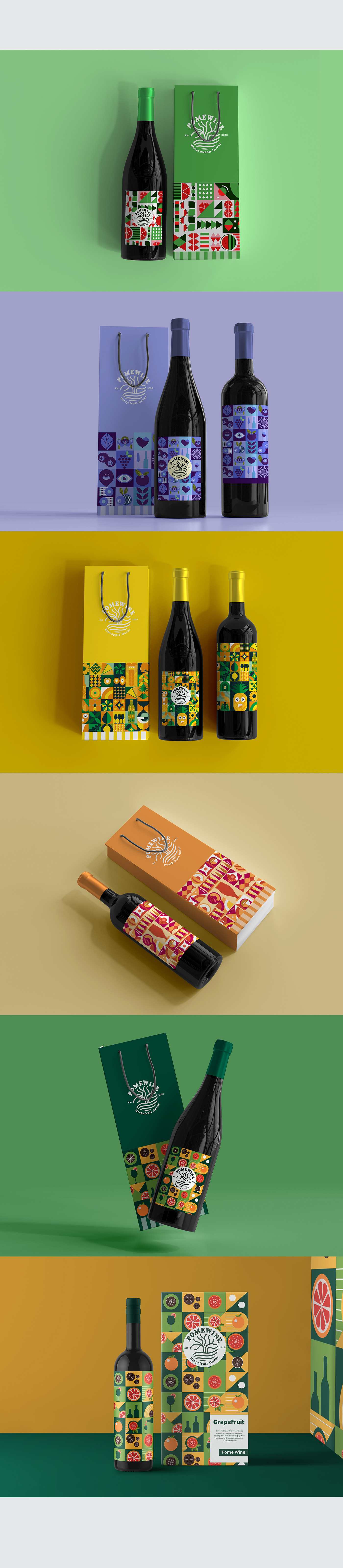 Corporate Design flat design geometric design ILLUSTRATION  industrial design  packaging design product design  wine wine branding Wine Packaging