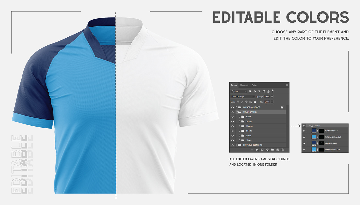Mockup template Soccer Design Illustrator photoshop jersey Sportswear apparel Clothing football design