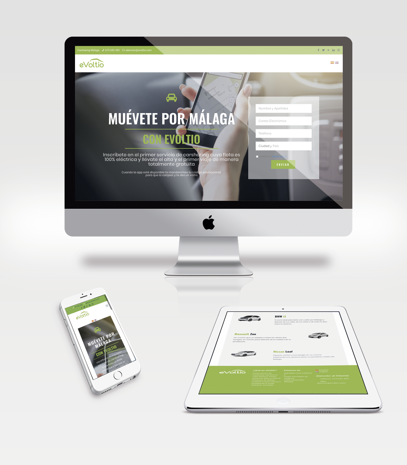 Startup landing page Diseño web Web agencia de marketing malaga