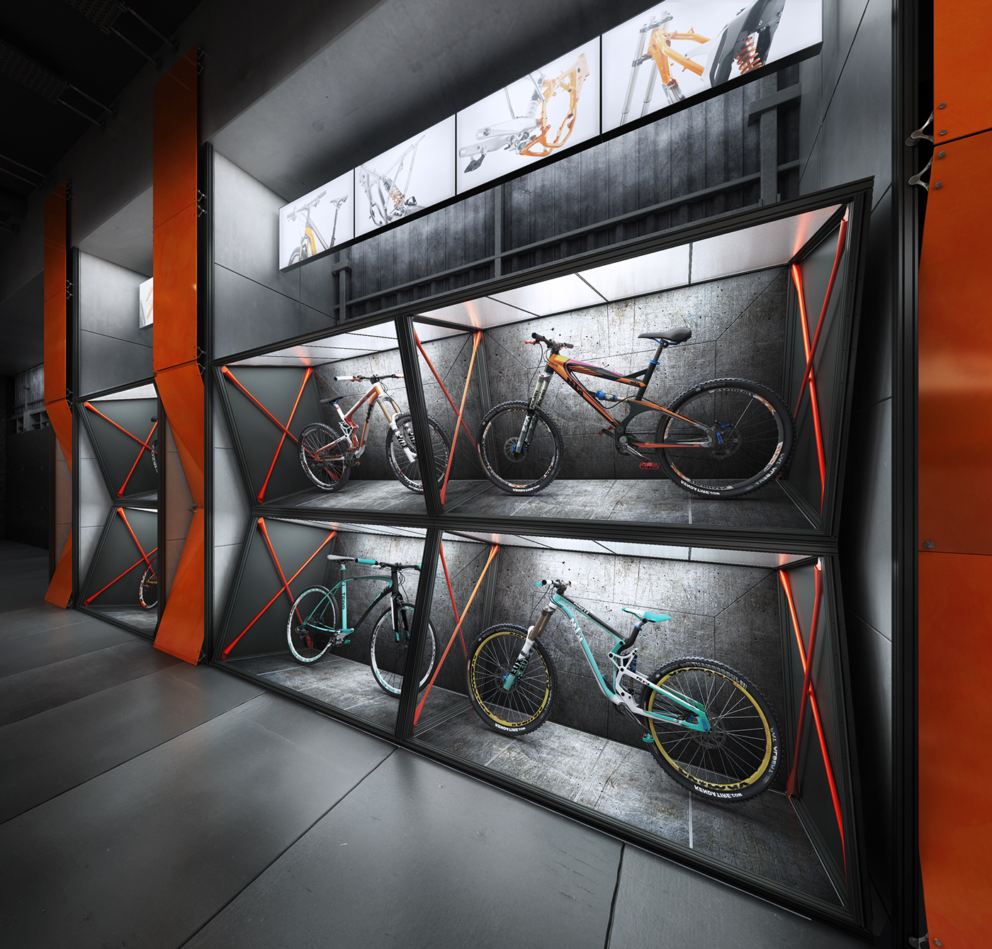 KTM KTM Bikes KTM bicycles Bicycle store design Retail design sports Sport retail bike store bicycles store