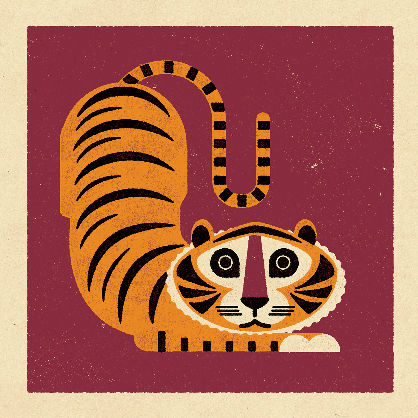 Тигр в иллюстраторе