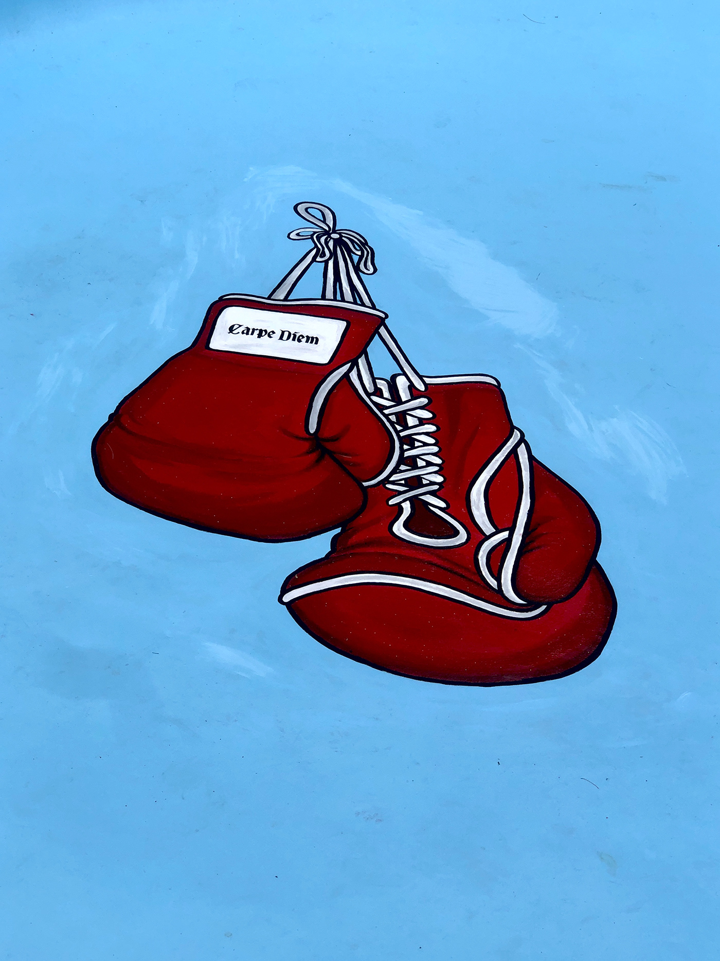 acrylic Boxing Collaboration Fine Arts  Mural painting  