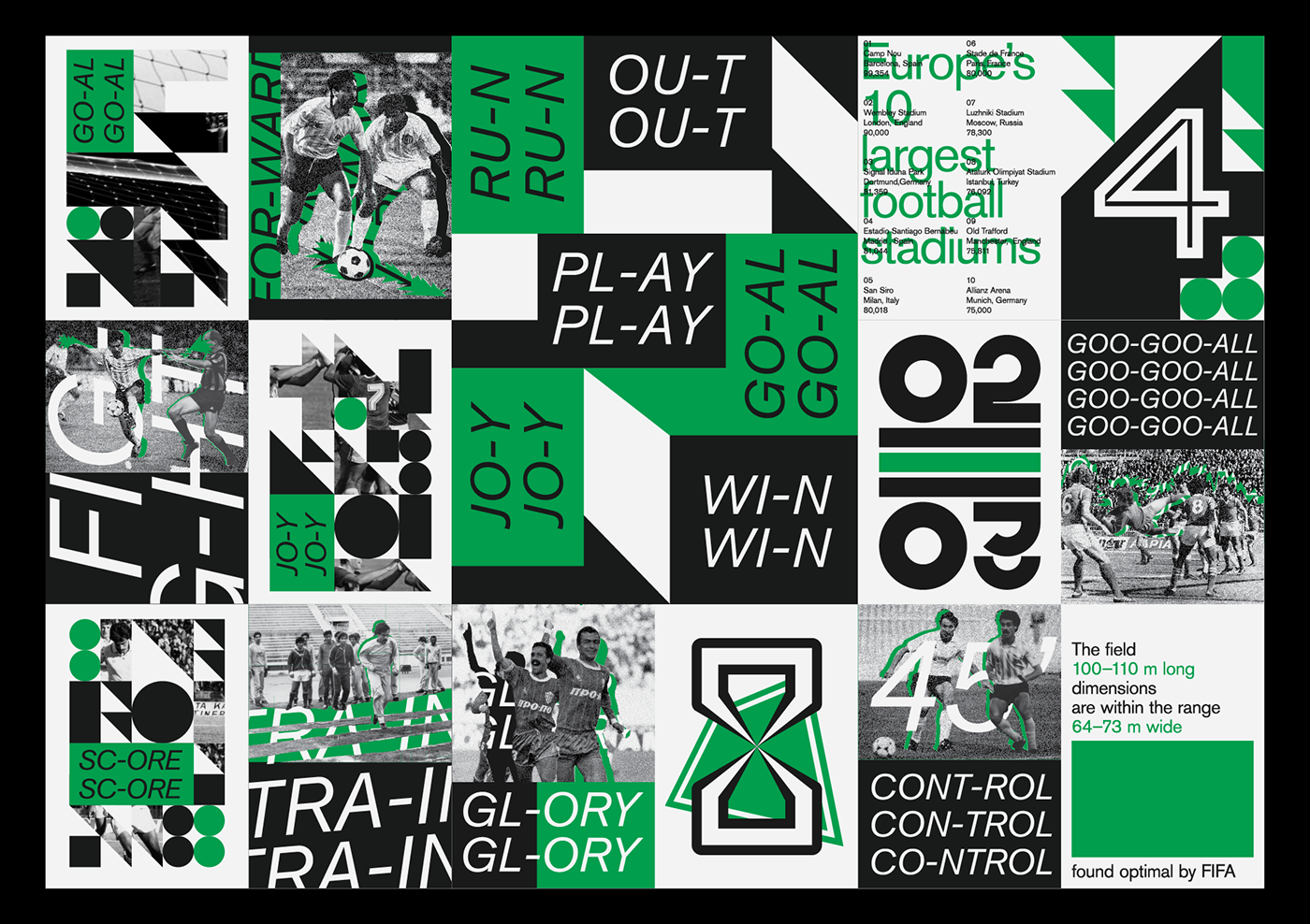 football Retail store graphics Nike adidas the birthdays design Markos Zouridakis environmental Collaboration