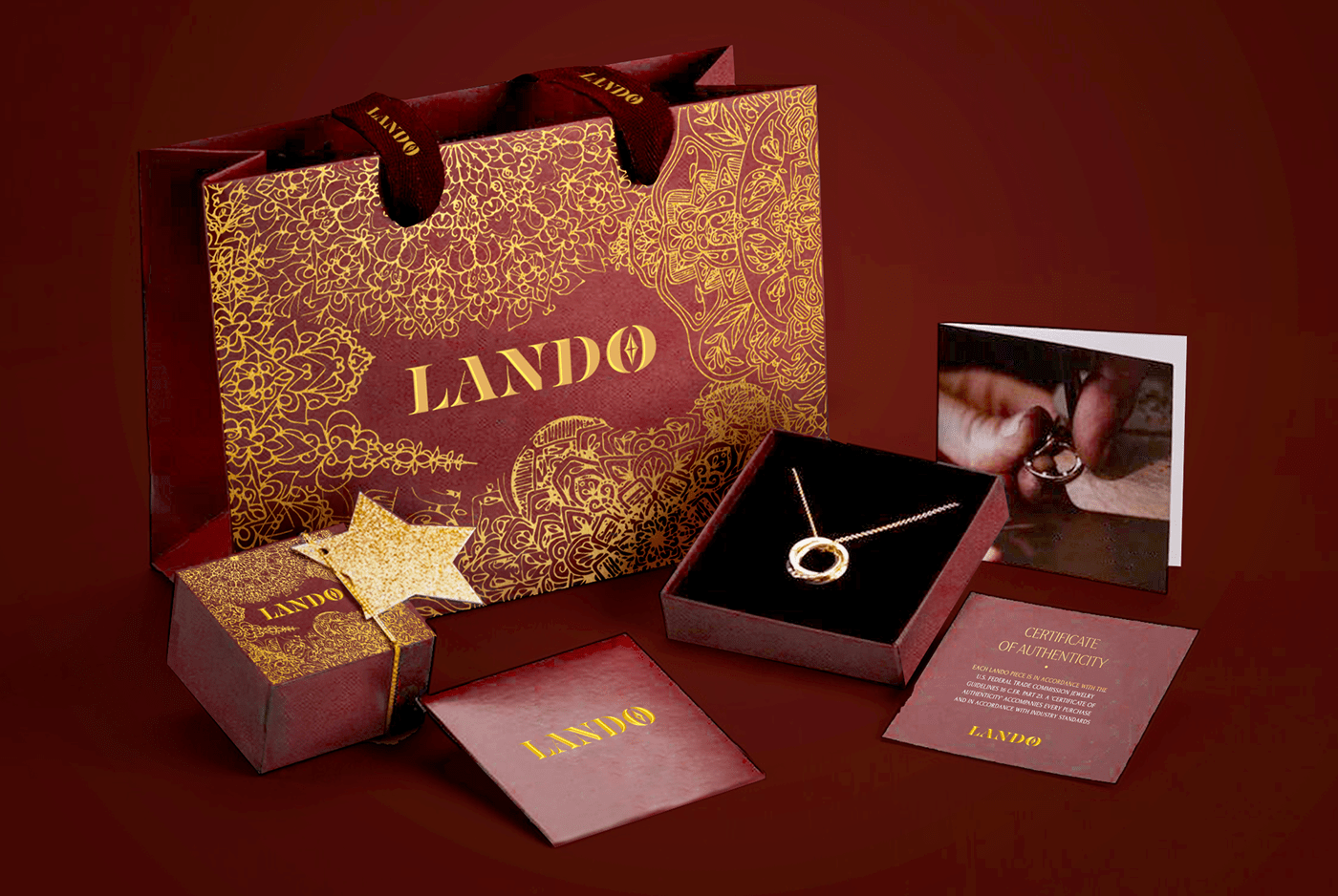 brand identity elegant Fashion  gold jewelry logo luxury luxury logo Packaging packaging design