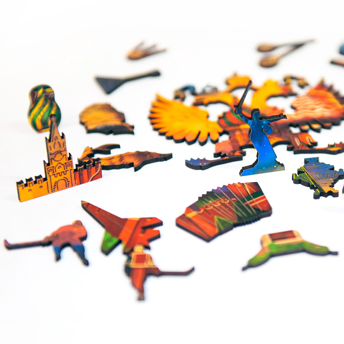 art cnc CNC Laser Cutter game game design  jigsaw puzzle puzzle wooden jigsaw деревянный пазл настольная игра