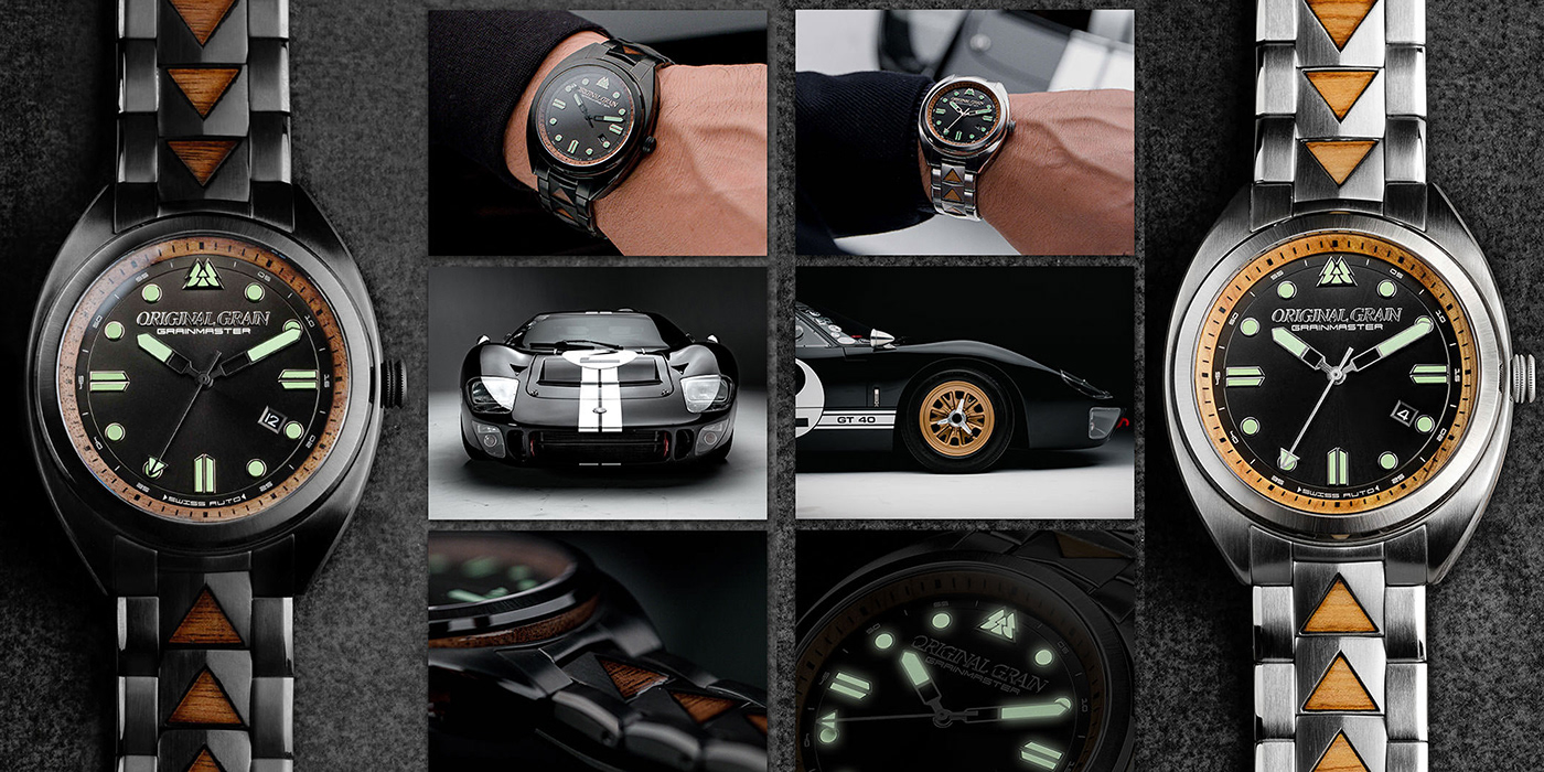 Automotive design Ford GT40 GT40 iconic industrial design  originalgrain product design  sport timepiece watch design