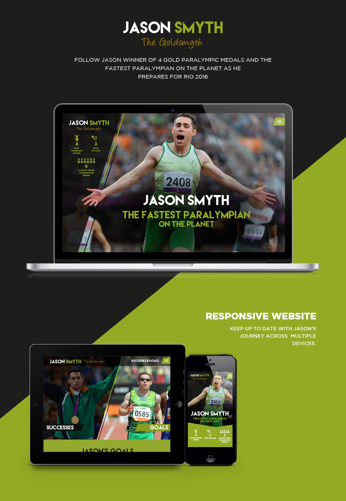 Jason Smyth paralympic athlete Website Repsonsive mobile rio 2016 Ireland