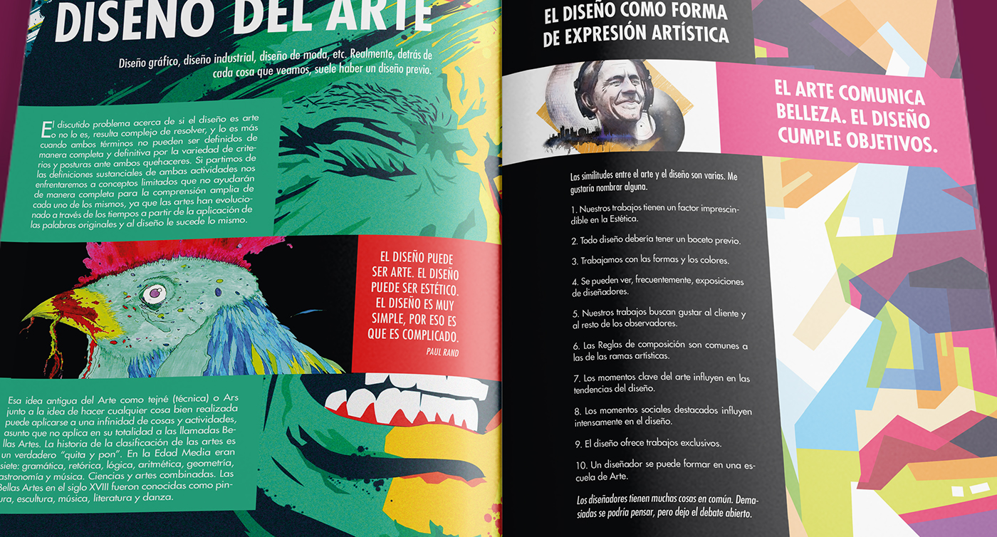 magazine Diseño Latino DR ALDERETE revista Diseño editorial InDesign design Unipanamericana cover design cover