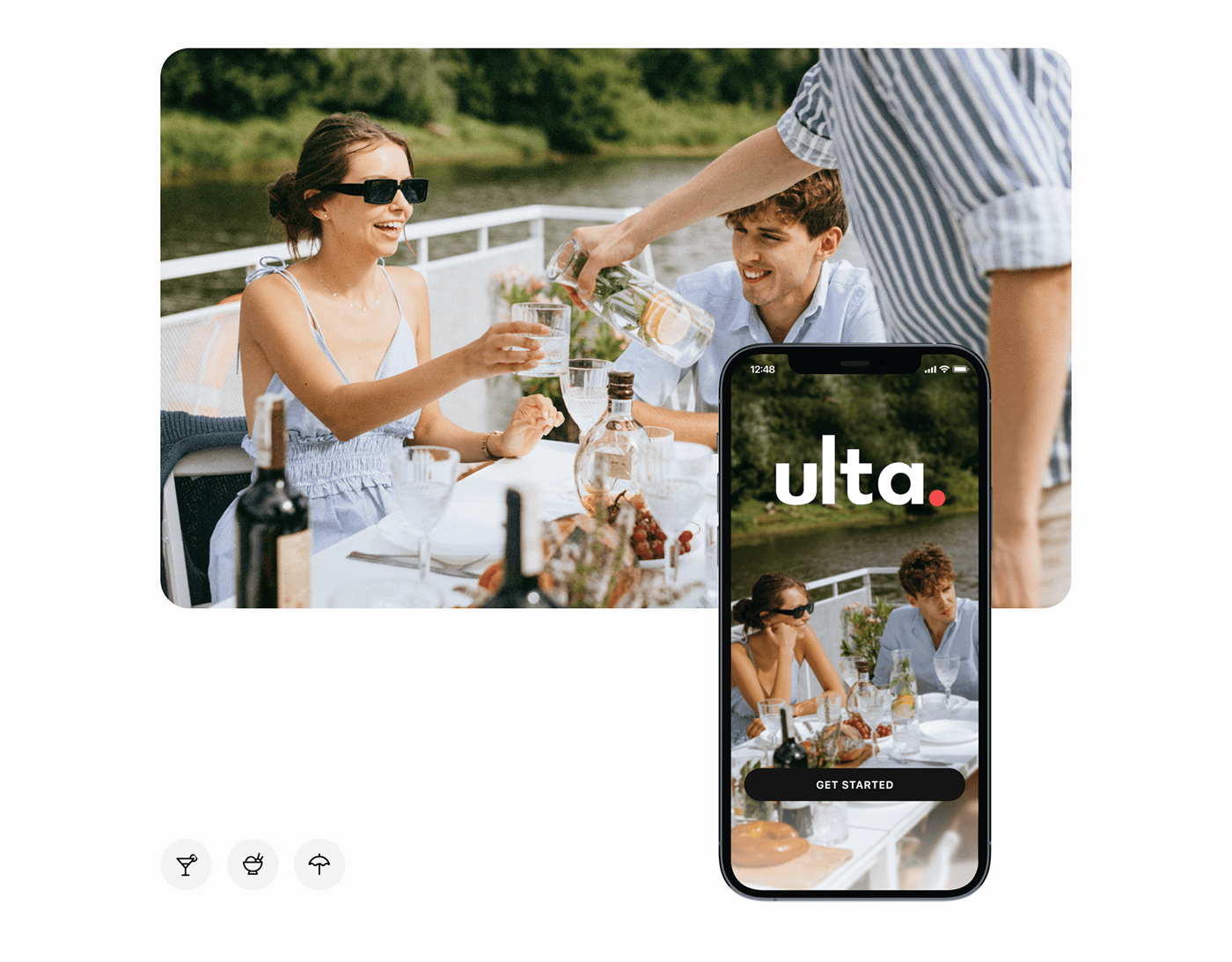 UI/UX mobile app design interface design ios application Figma prototype photoshop research userflow