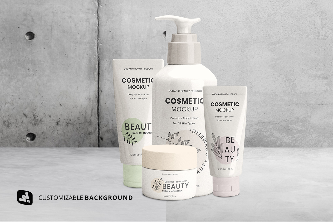 beauty product branding  Cosmetic label design Packaging products