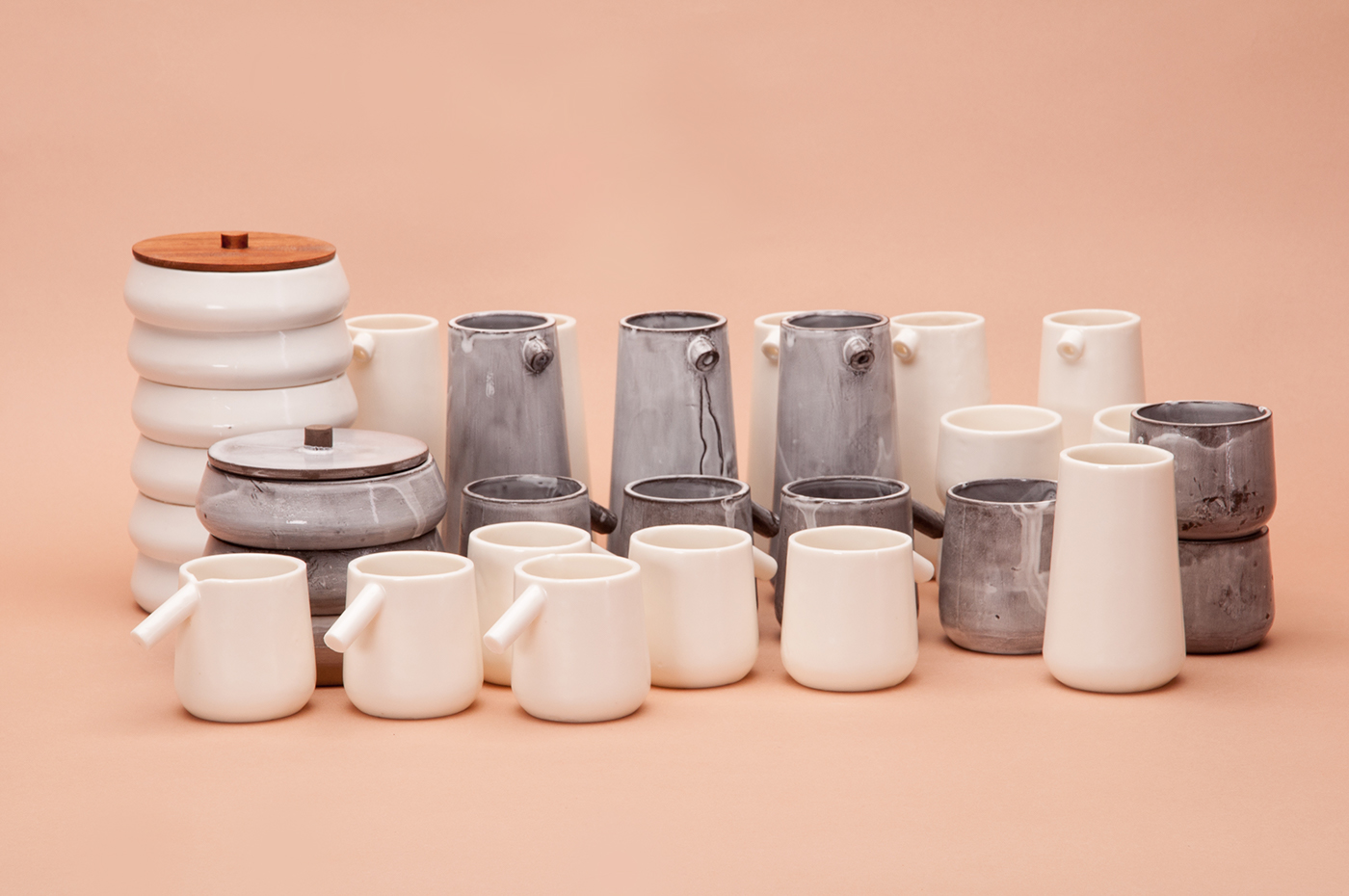 espresso ceramics porcelain craft moulding ergonomic handmade product cup can bowl