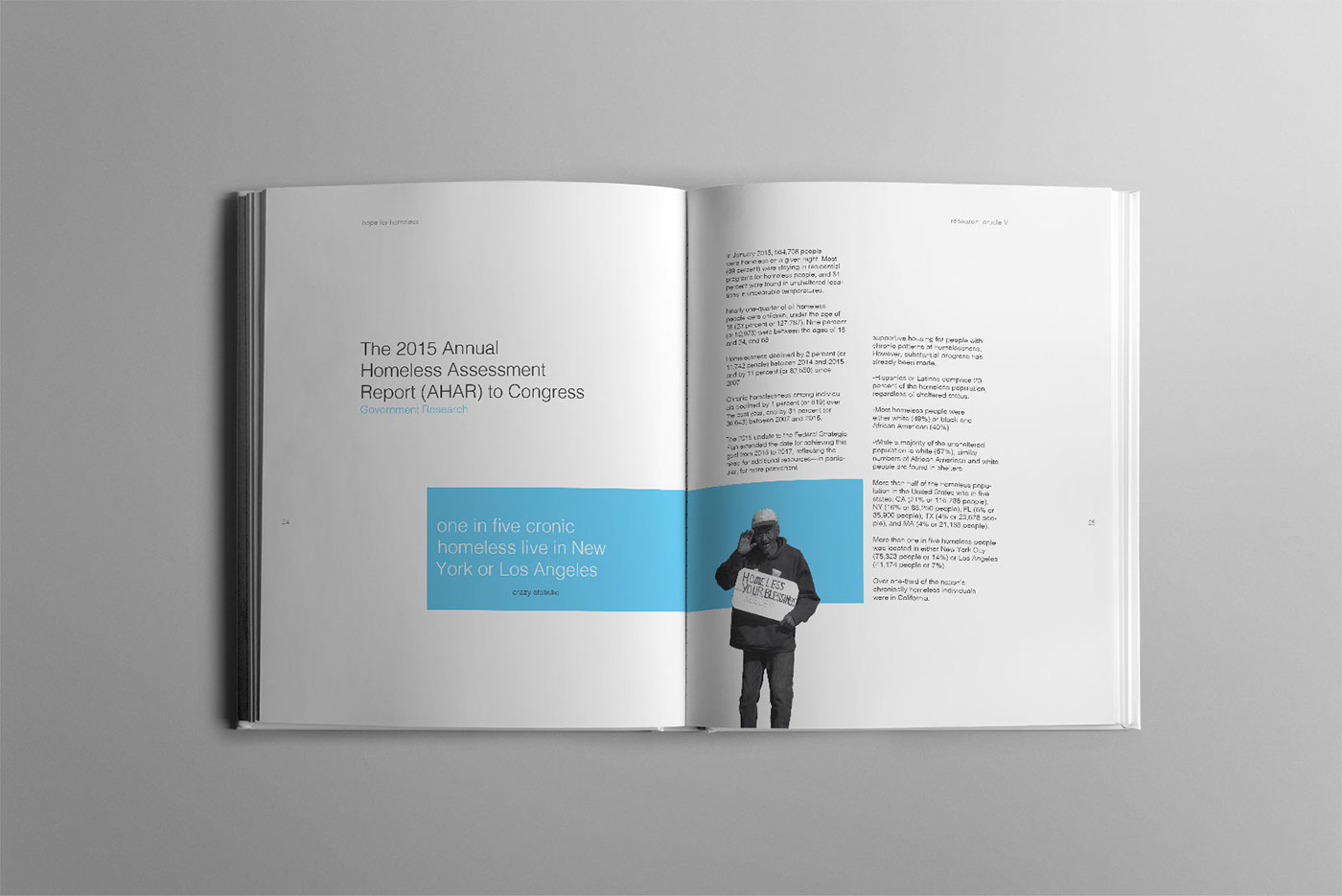 homeless hope for homeless book design book Layout Design research book ASU