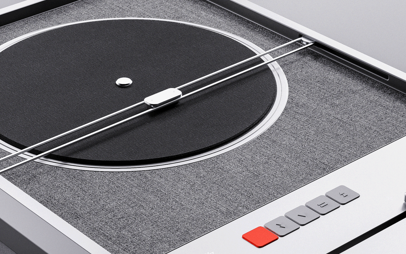 design industrlal design LP product product design rendering simple design sound speaker turntable
