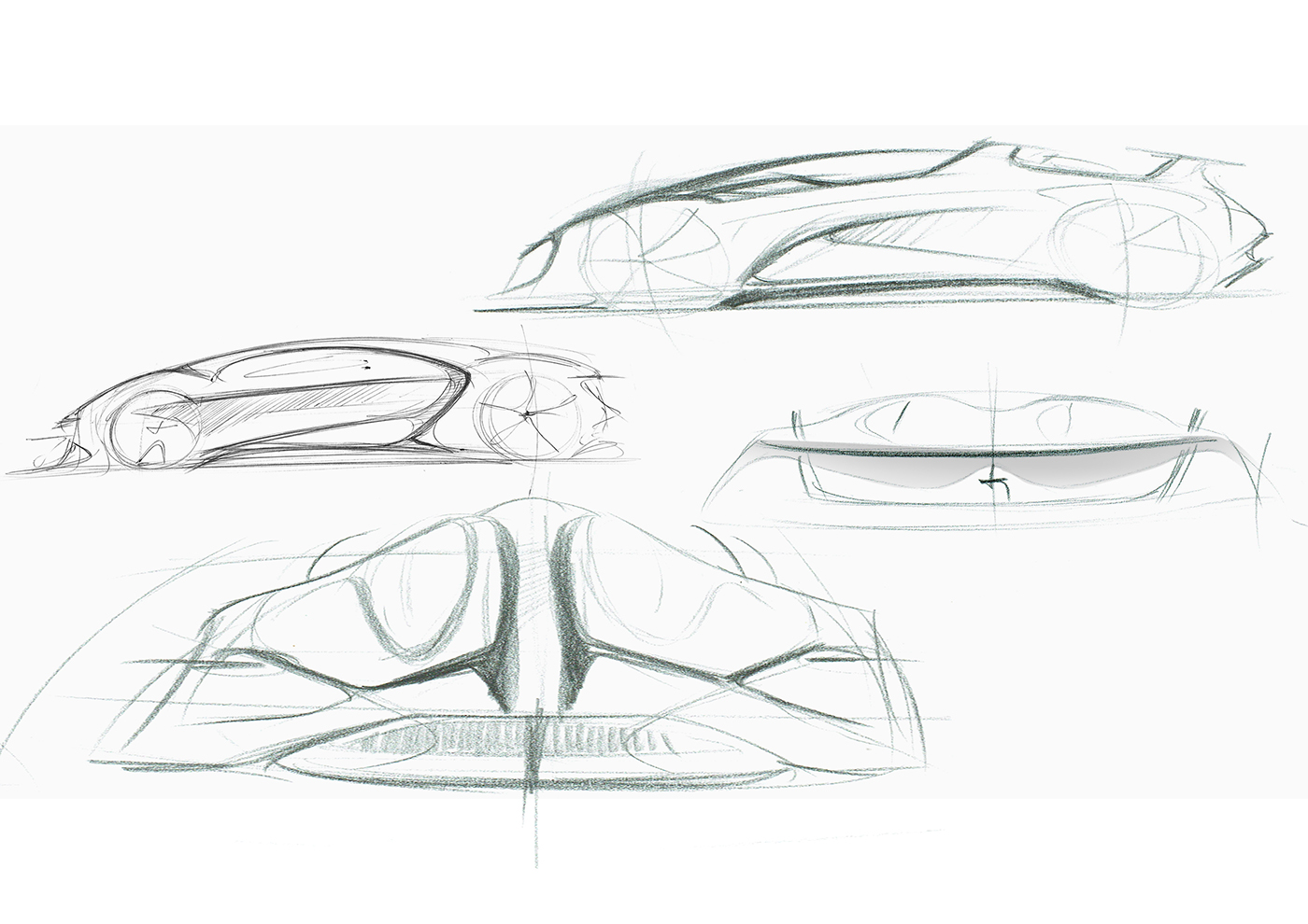 sketch sketchbook hand andrea Ortile car exterior Interior design