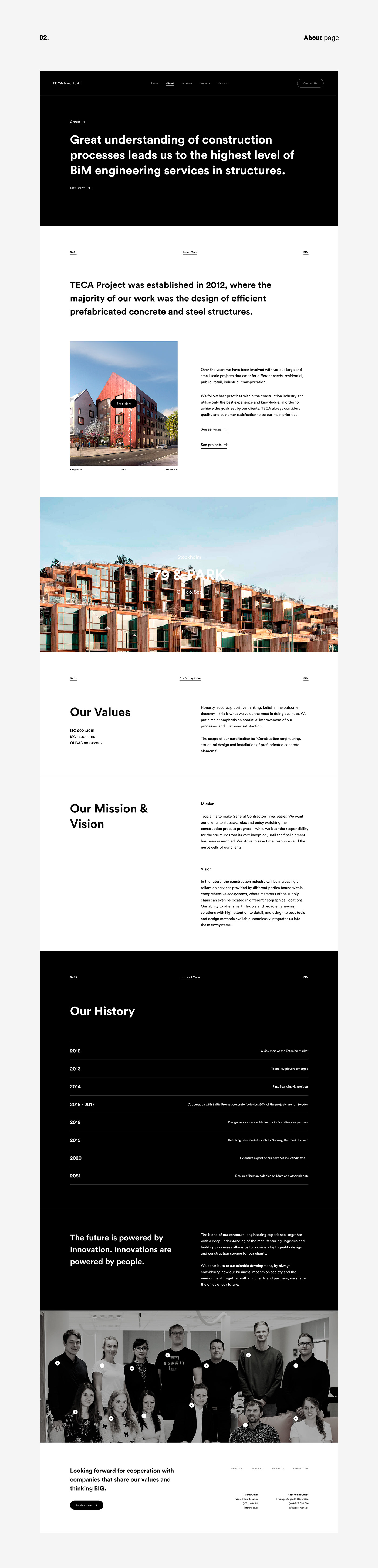 architecture building company construction corporate house industrial UI ux Web