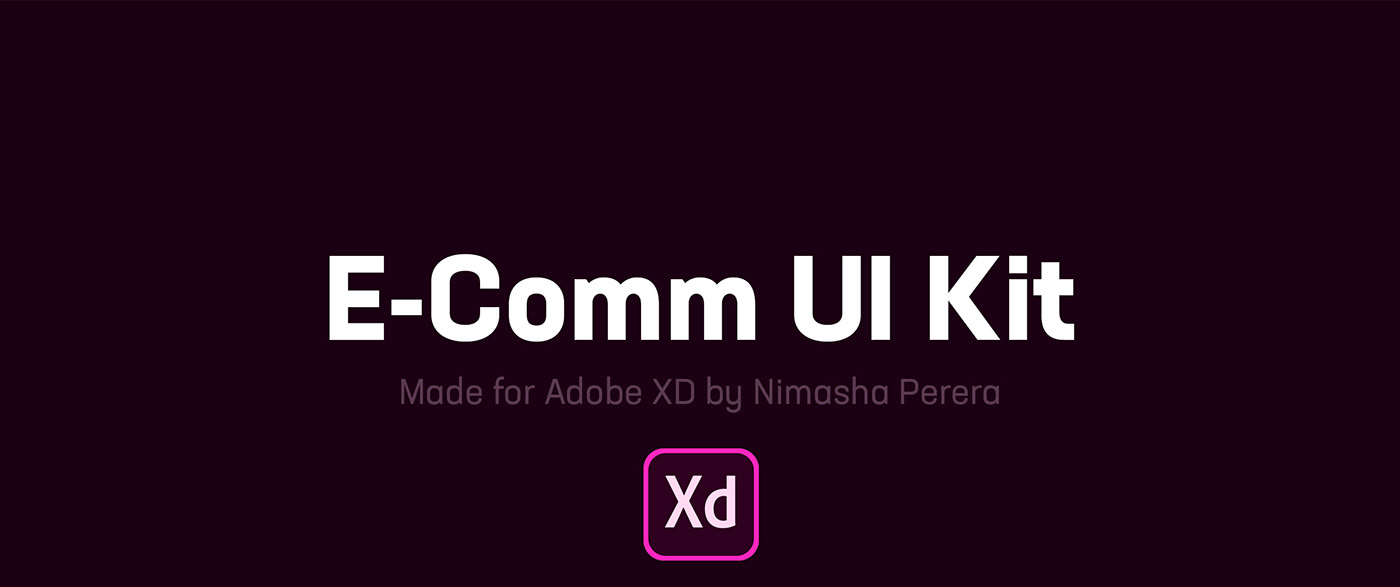 adobe xD adobexd graphic design  ui design UX design free ui kit ui kit Ecommerce