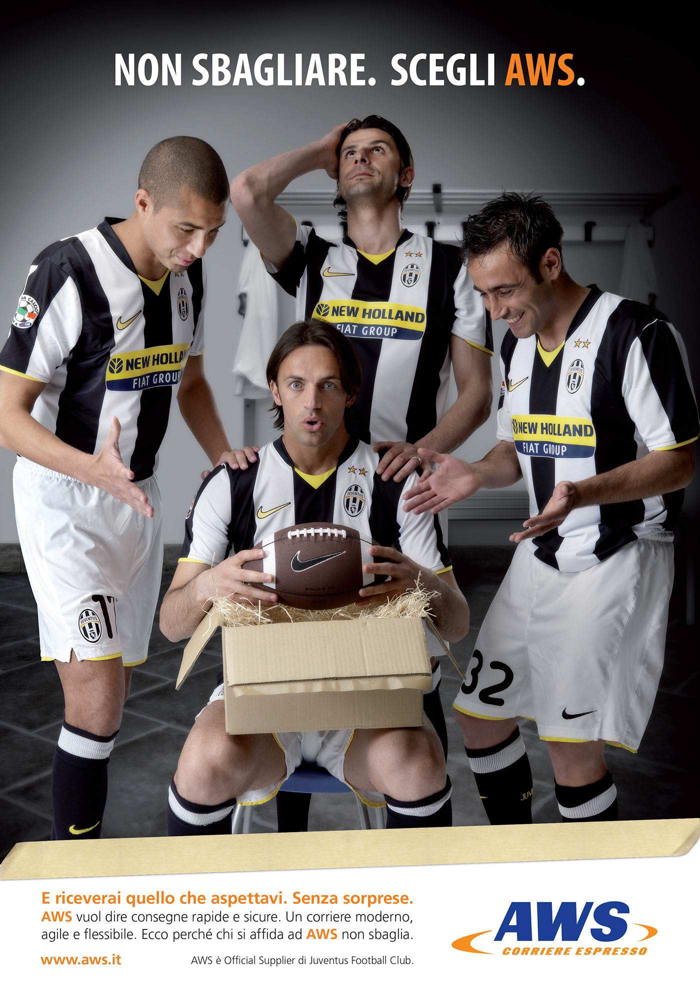Juventus soccer football delivery Italy