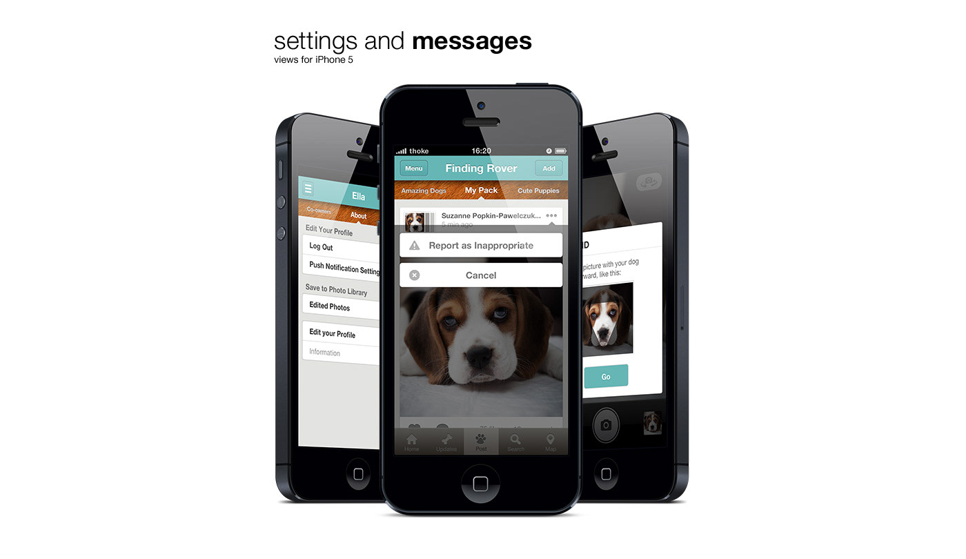ios application iphone mobile mobi rover dog