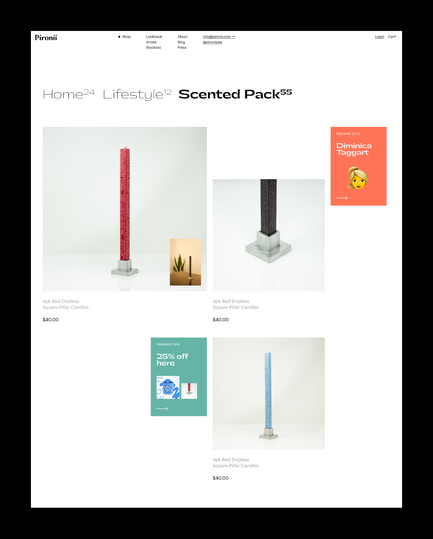 art artists contemporary design minimal modern shop Shopify store Website