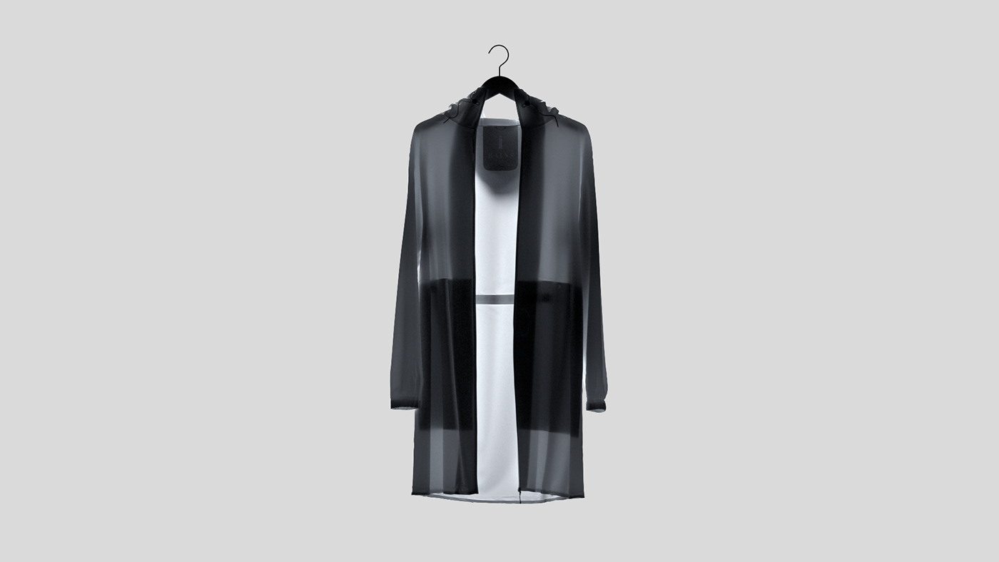 Fashion  Rainwear 3D animation  design jackets rainjacket