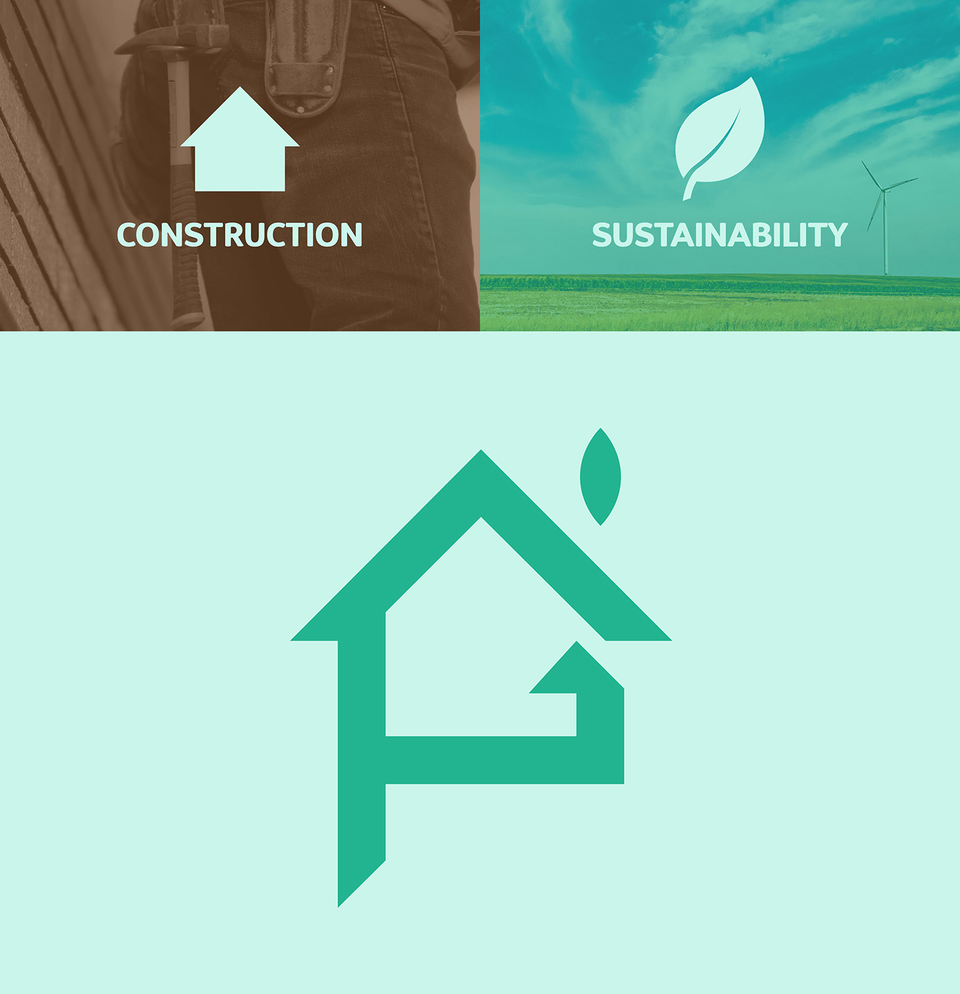 brand identity Logo Design logo identity construction logo Sustainability logo construction Sustainability professional corporate Mockup business card