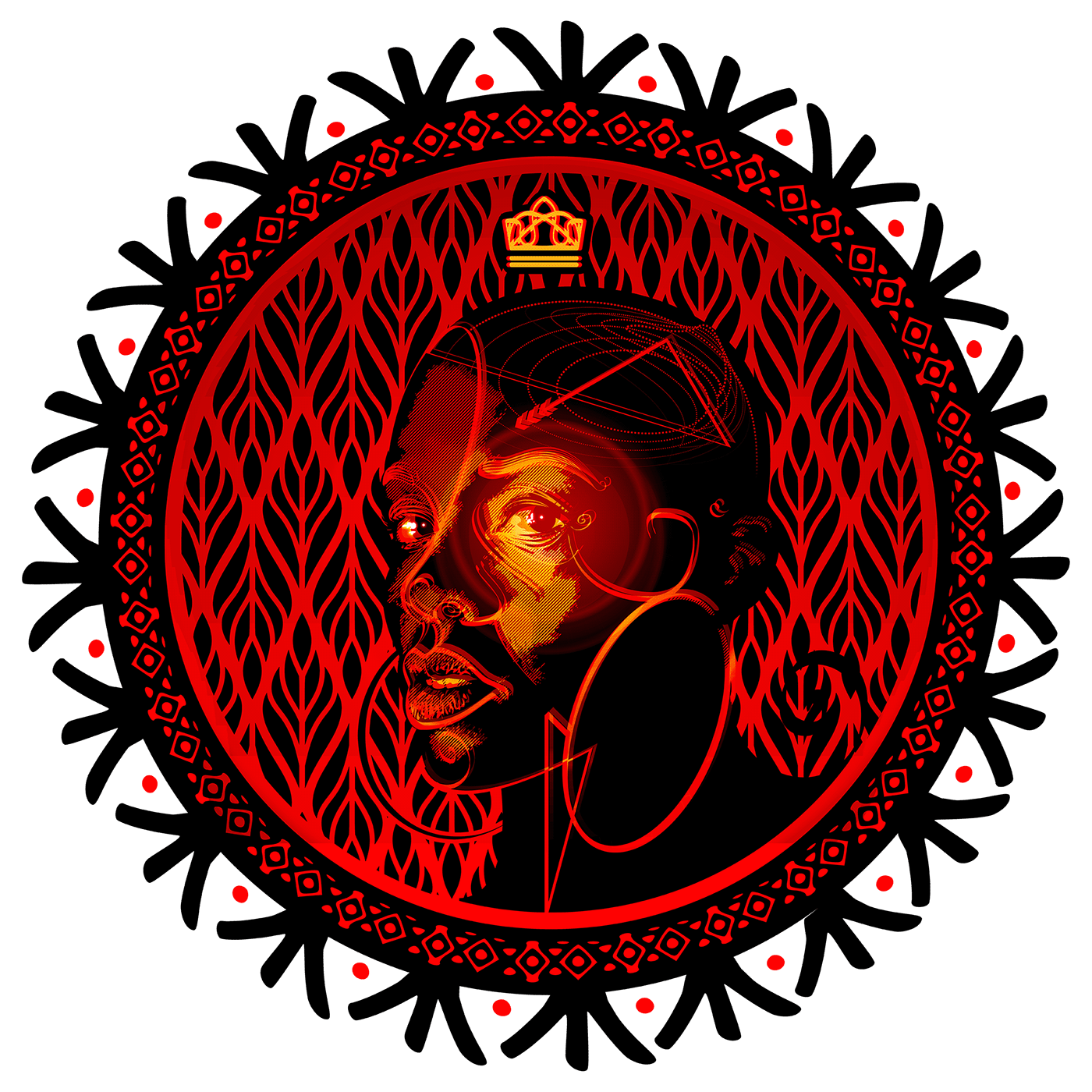 queen nigeria hausa portrait vector Digital Art  hausaland Queen Amina sarauniya