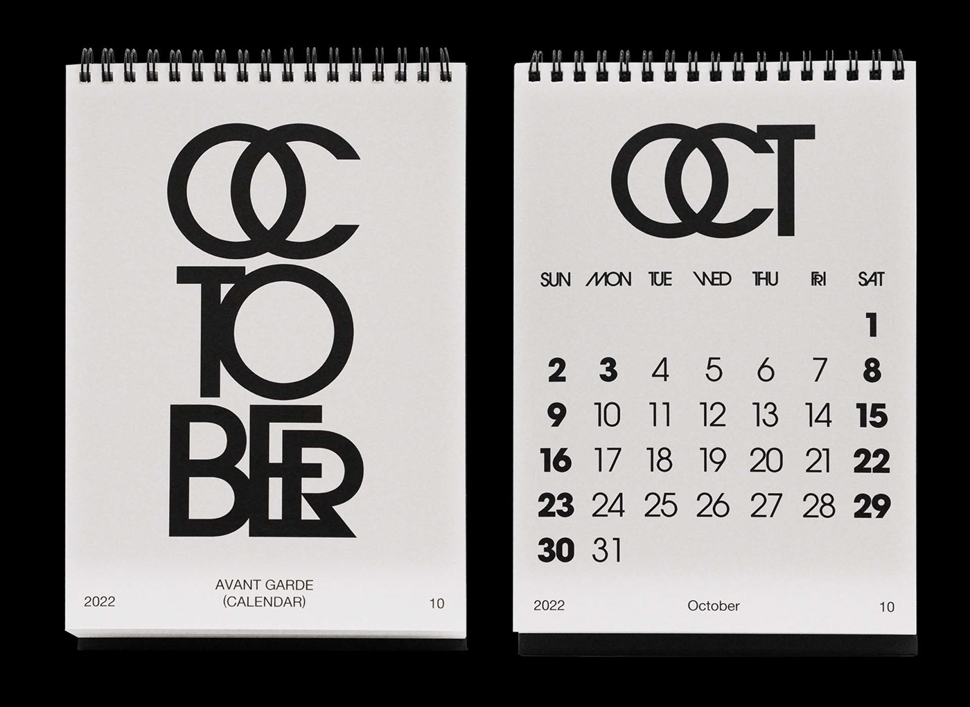 avant garde book calendar editorial editorial design  graphic design  specimen Typeface typography   typography design