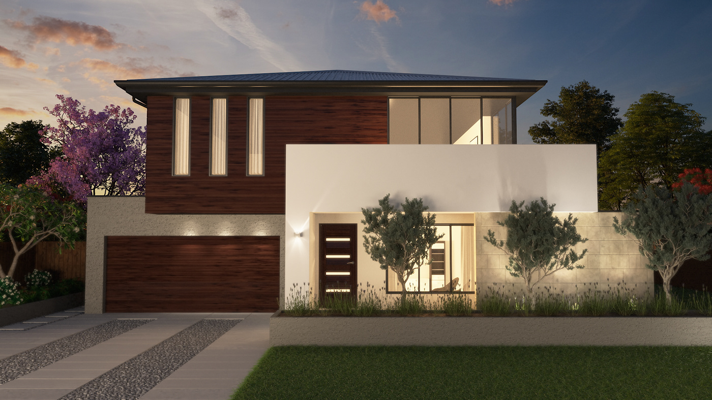 exterior Landscape design 3D Render vray 3ds max architecture visualization