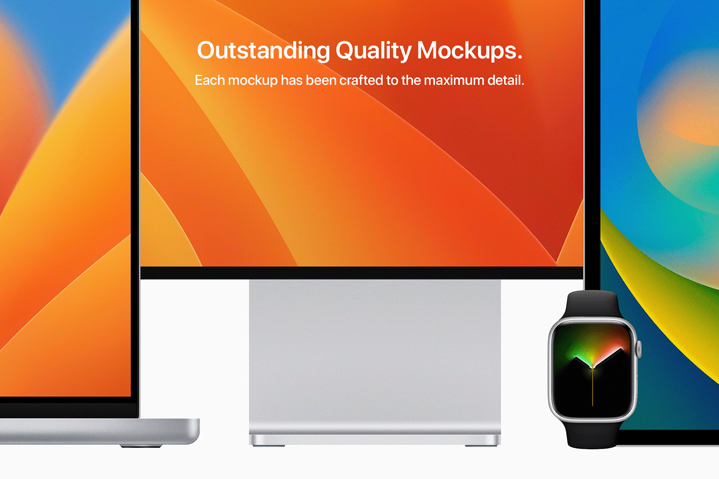 apple watch Figma free free mockup  Free Mockups iPad macbook ui design UI/UX Web Design 