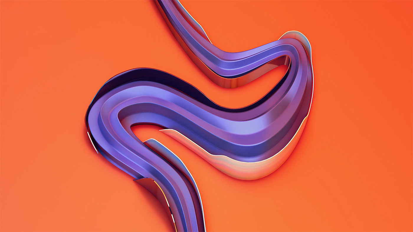 36daysoftype 3DType 3D brush lettering alphabets ufho graphic design singapore creative c4d 36 days of type 3D typography
