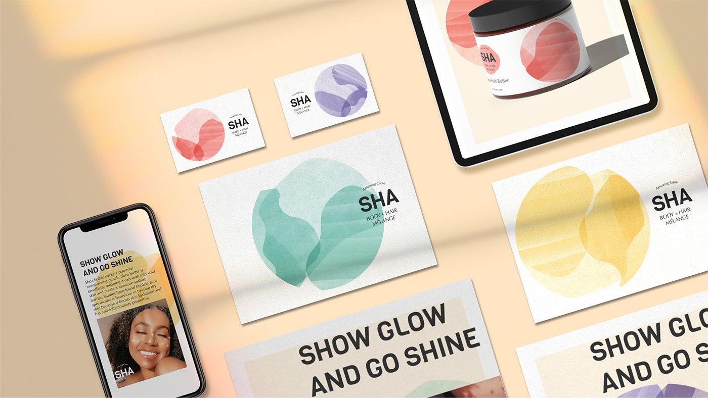 branding  cosmetics Packaging sheabutter skincare visualidentity